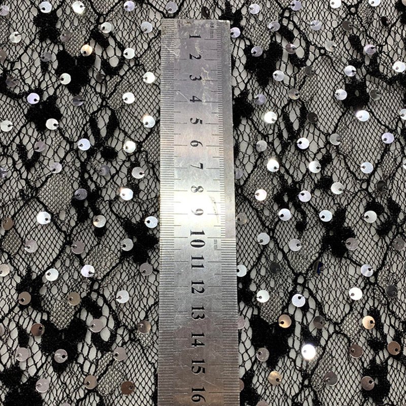 Lace Trim Sequin Polyester Lace Fabric for Apparel Wholesale Supplier 11